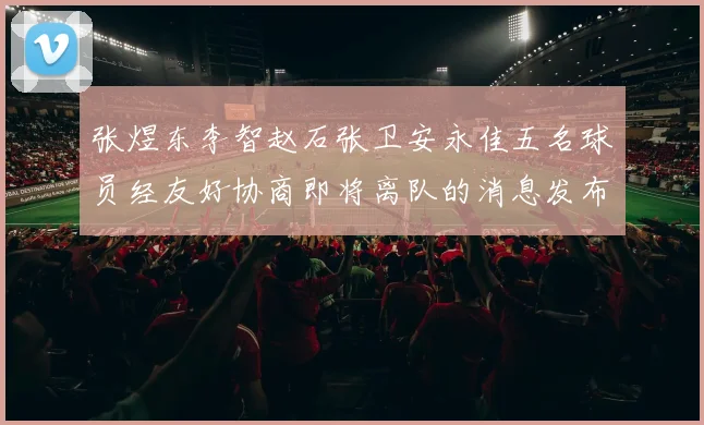 张煜东李智赵石张卫安永佳五名球员经友好协商即将离队的消息发布